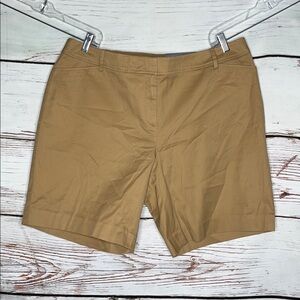 Talbots Woman NWT Size 18W Tan 9” Inseam Bermuda Perfect Shorts